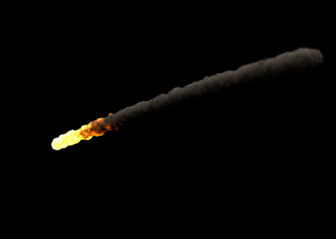 Maya Software Render of Meteor